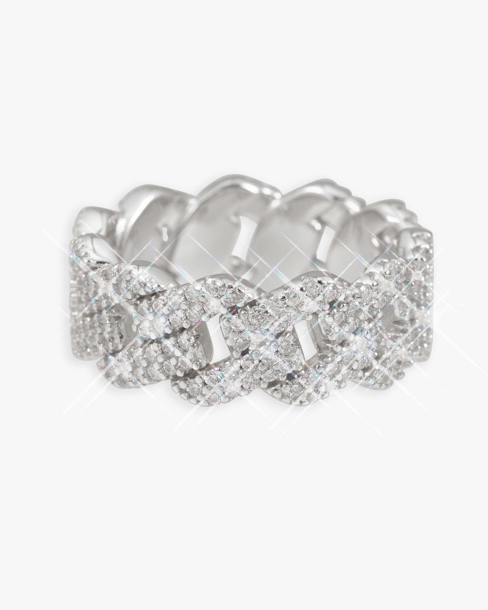 moissanite cuban link ring 14k gold plated icecartel main