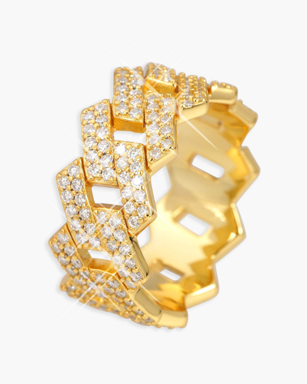 moissanite cuban link ring 14k icecartel yellow main