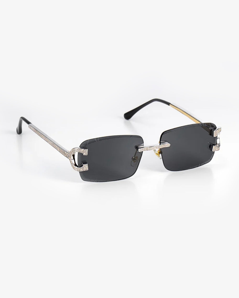 moissanite diamond classic sunglasses 14k gold icecartel dark side