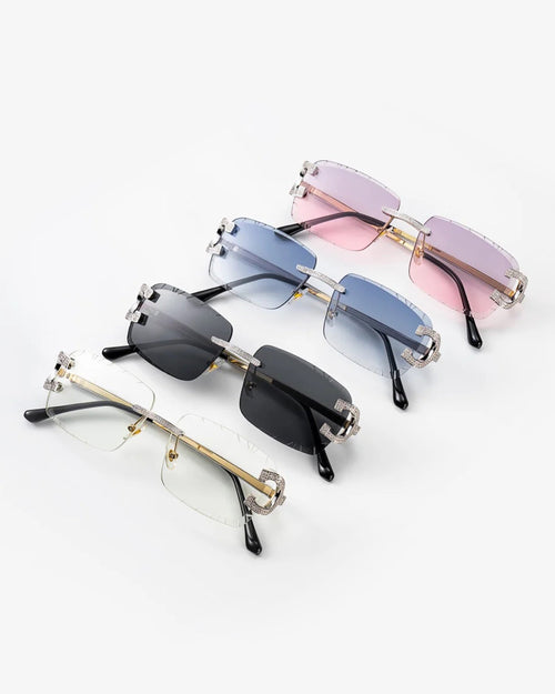 moissanite diamond classic sunglasses 14k gold icecartel mix