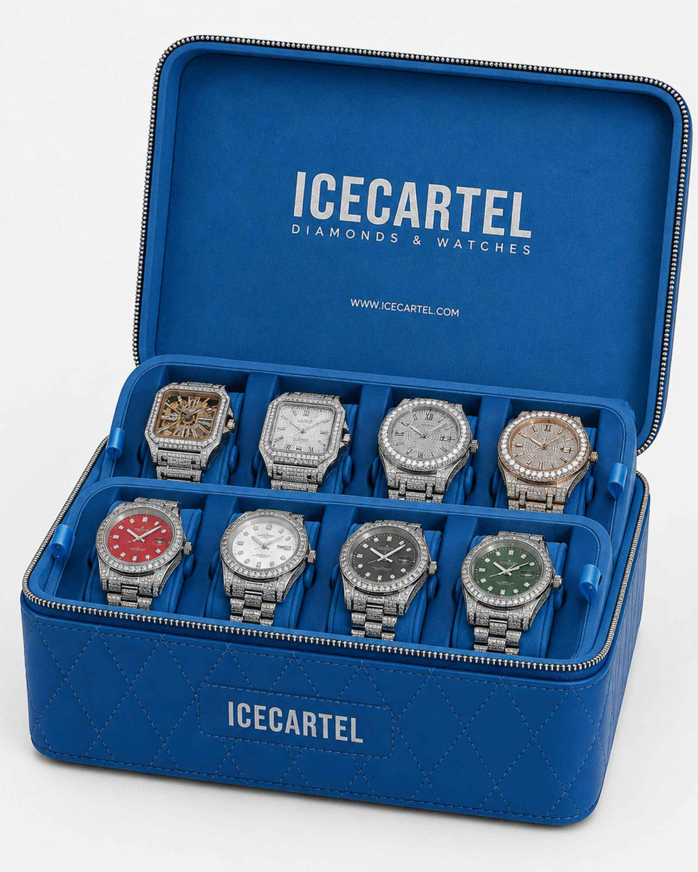 moissanite diamond watch box new