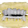 Moissanite Drippy Grillz 14K Gold - White Gold