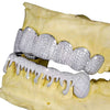 Moissanite Drippy Grillz 14K Gold - White Gold