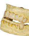 Moissanite Drippy Grillz 14K Gold - Yellow Gold