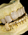 Moissanite Drippy Grillz 14K Gold - Yellow Gold