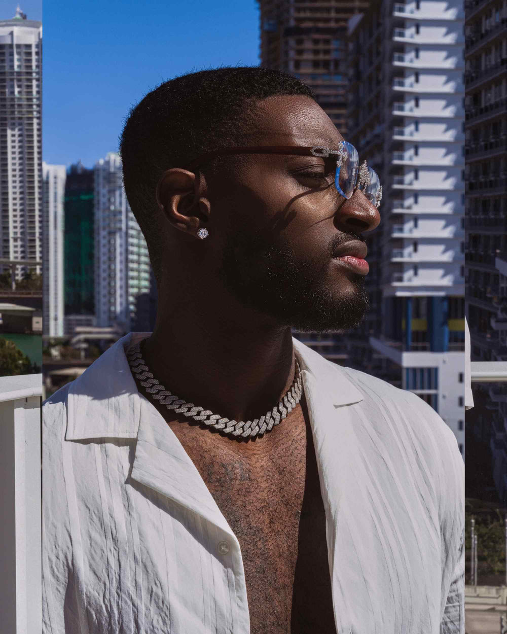 moissanite fleuree sunglasses 14k gold icecartel general