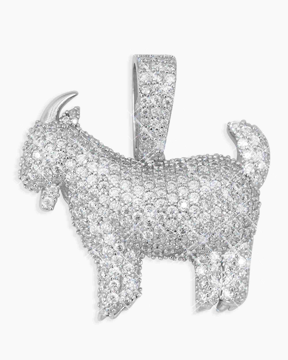 moissanite goat pendant 14k icecartel main