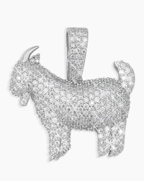moissanite goat pendant 14k icecartel main