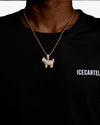 Moissanite GOAT Pendant 14K Gold - Yellow Gold