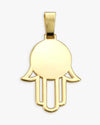 Moissanite Hamsa Hand Photo Pendant 14K Gold - Yellow Gold
