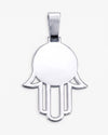Moissanite Hamsa Hand Photo Pendant 14K Gold - White Gold