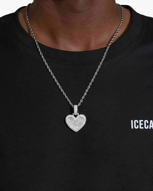 moissanite heart pendant 14k white gold icecartel model