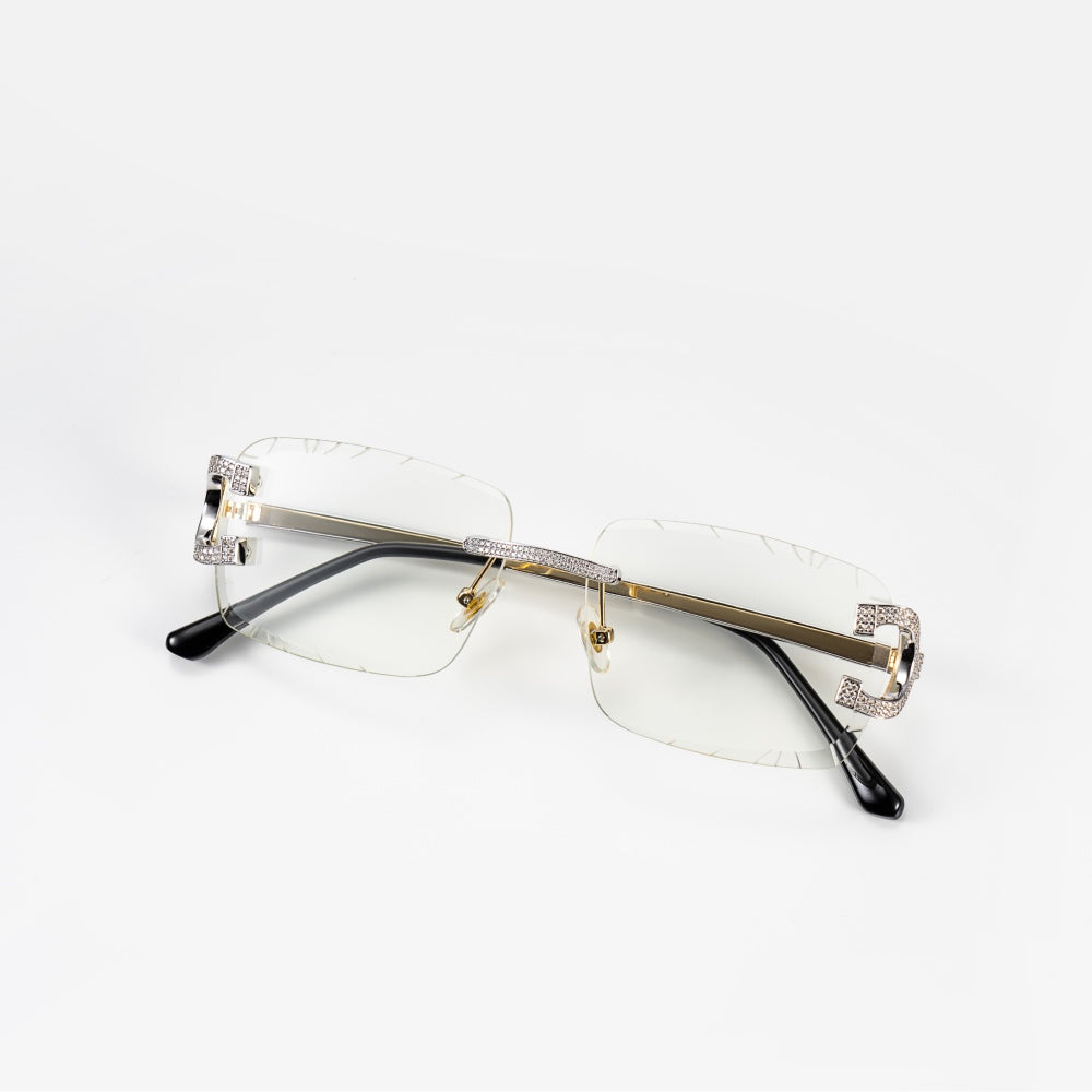Moissanite Iced Out Sunglasses transparent