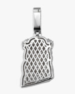 Moissanite Jesus Piece 14K Gold - White Gold