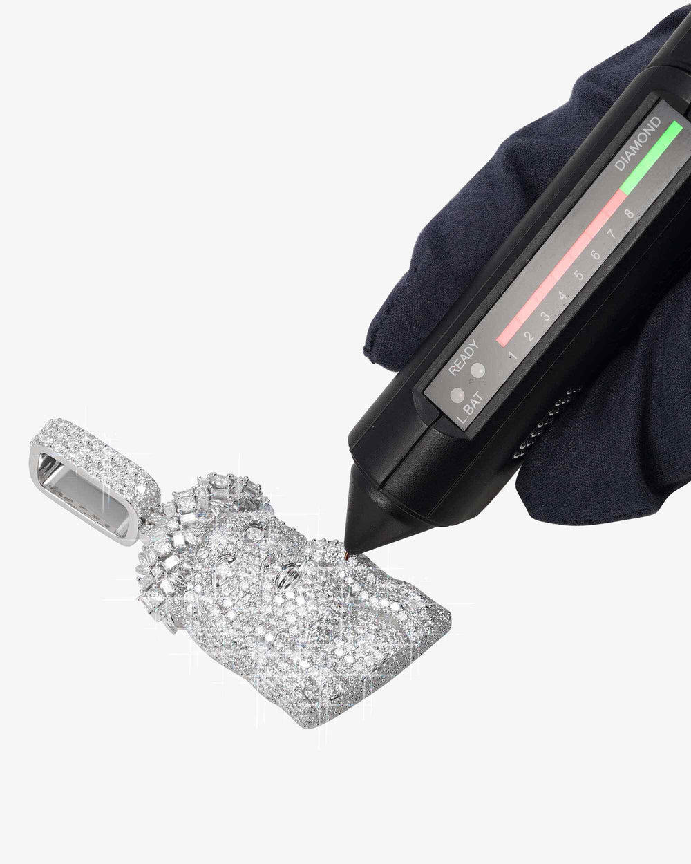 moissanite jesus piece icecartel test