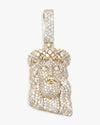 Moissanite Jesus Piece 14K Gold - Yellow Gold