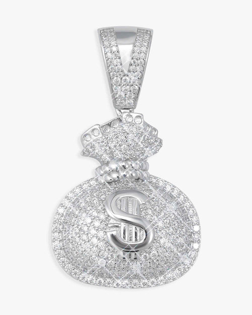 moissanite money bag pendant 14k yellow gold icecartel main