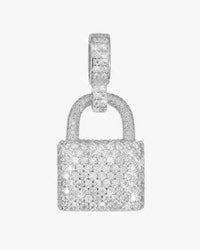 moissanite padlock pendant 14k gold icecartel main