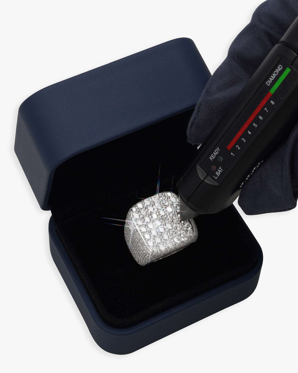 moissanite pinky ring icecartel box