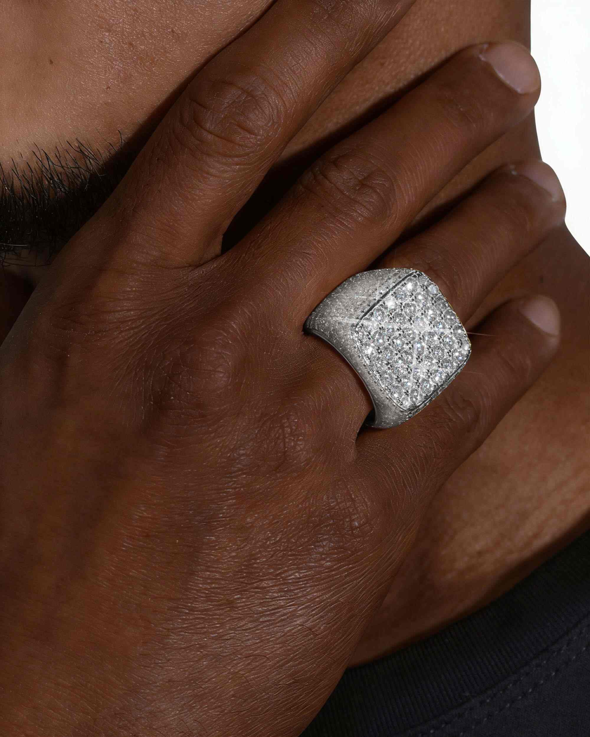 Mens Moissanite Pinky Ring - IceCartel™