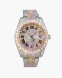 moissanite presidential watch rose gold px new main