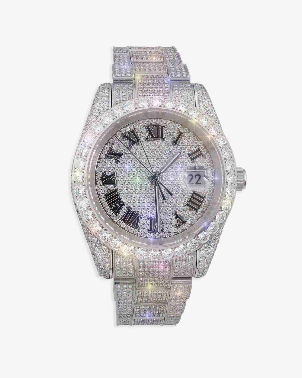 moissanite presidential watch white gold px main