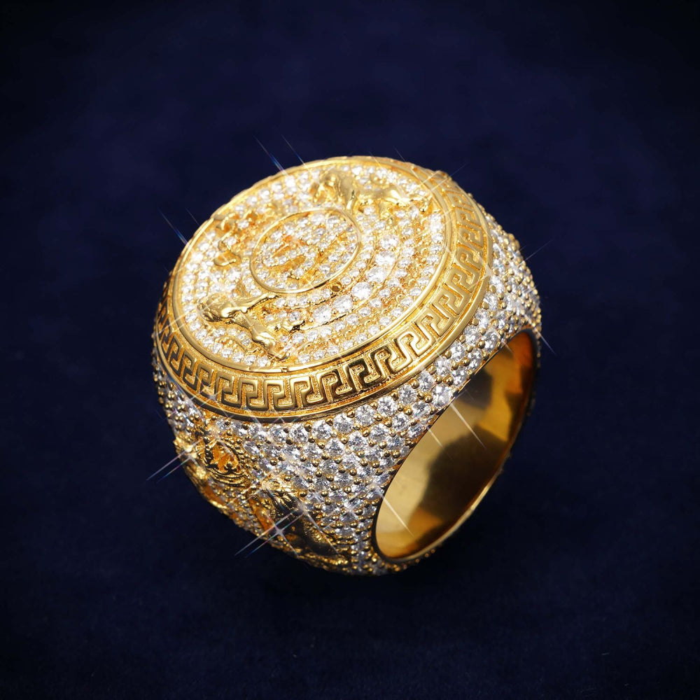 Moissanite Royal Crest Ring 14K Gold