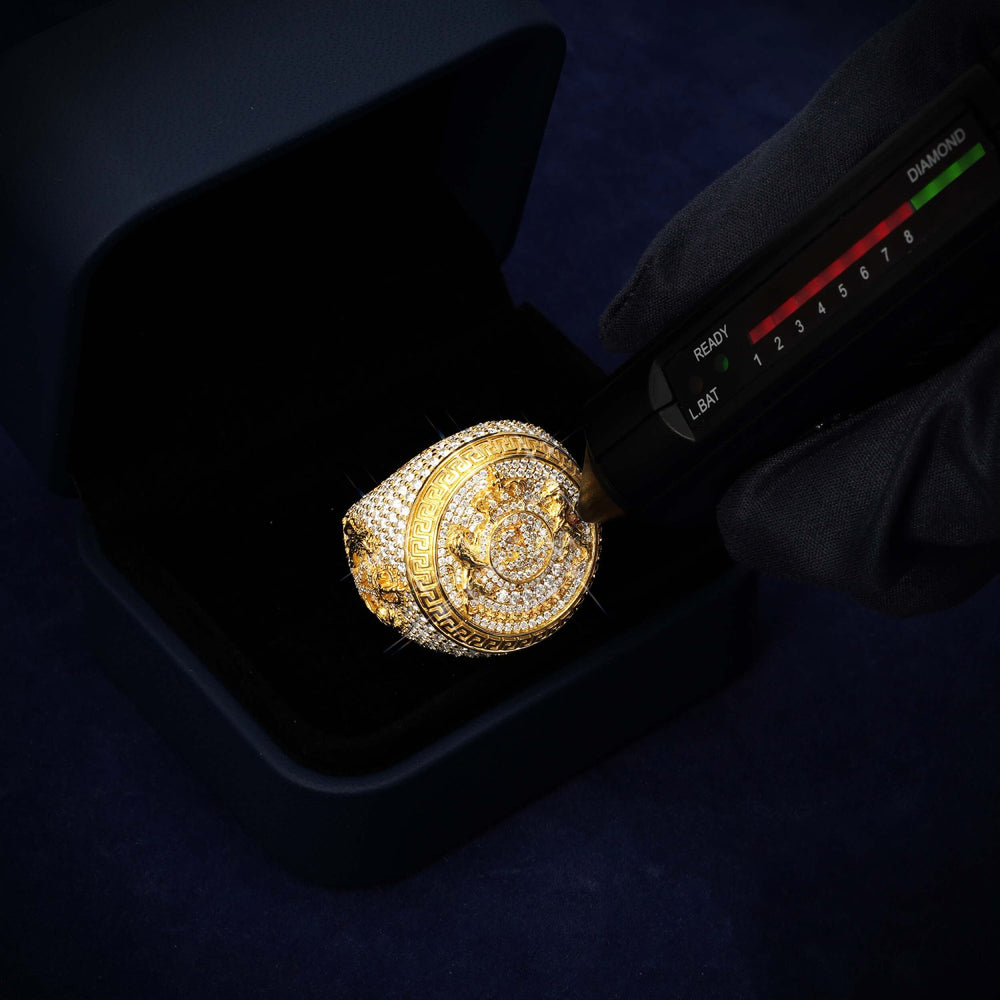 Moissanite Royal Crest Ring 14K Gold