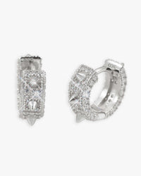 moissanite spiked earrings icecartel white main
