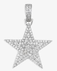 moissanite star pendant 14k gold icecartel main
