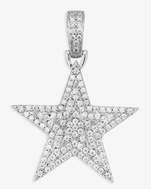 moissanite star pendant 14k gold icecartel main