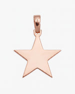 Moissanite Star Pendant 14K Gold - Rose Gold