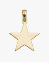 Moissanite Star Pendant 14K Gold - Yellow Gold
