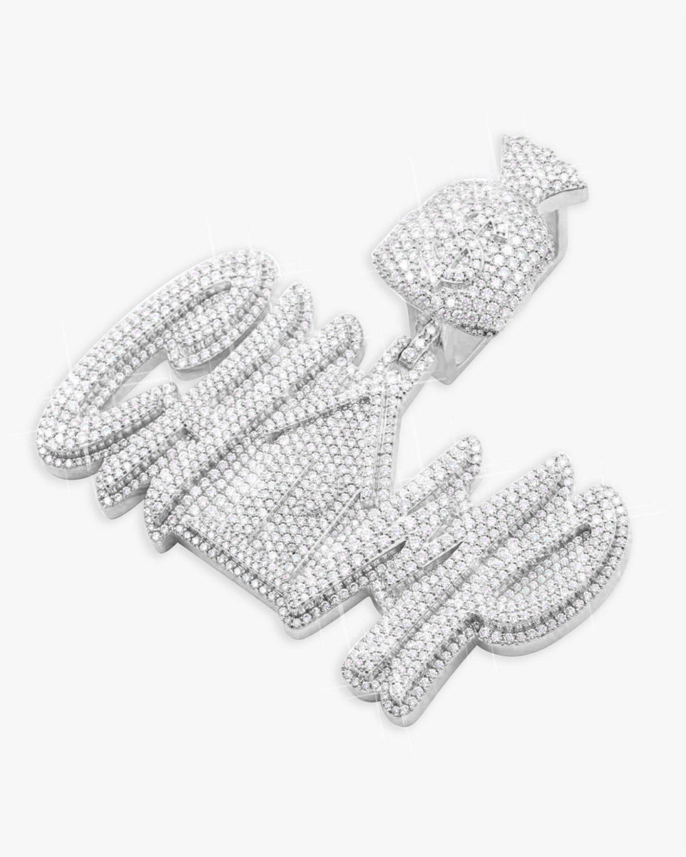 moissanite trap house pendant 14k white gold icecartel up second