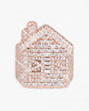 Moissanite Trap House Ring 14K Gold - Rose Gold