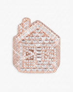 Moissanite Trap House Ring 14K Gold - Rose Gold