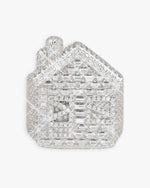 Moissanite Trap House Ring 14K Gold - White Gold