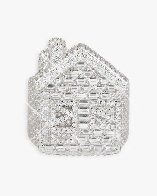 moissanite trap house ring 14k white gold icecartel main