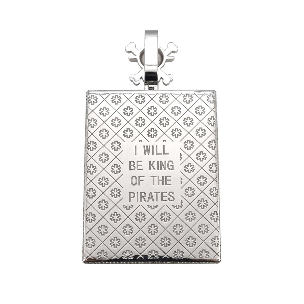 monkey d luffy custom logo moissanite pendant 14k gold ICECARTEL back