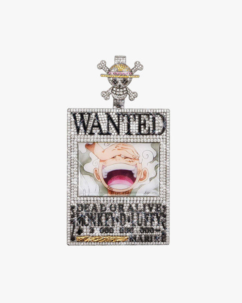 monkey d luffy custom logo moissanite pendant 14k gold ICECARTEL F6