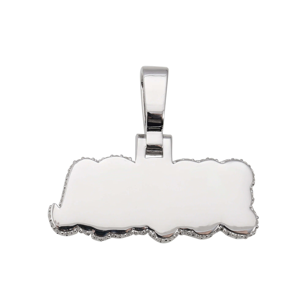 nakoa moissanite custom name pendant 14k gold ICECARTEL back