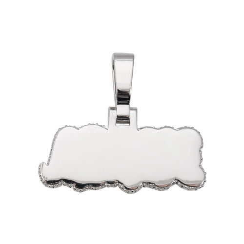 nakoa moissanite custom name pendant 14k gold ICECARTEL back