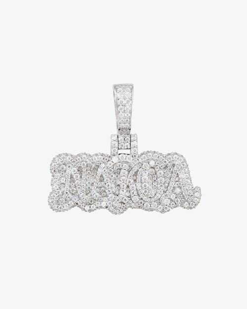 nakoa moissanite custom name pendant 14k gold ICECARTEL