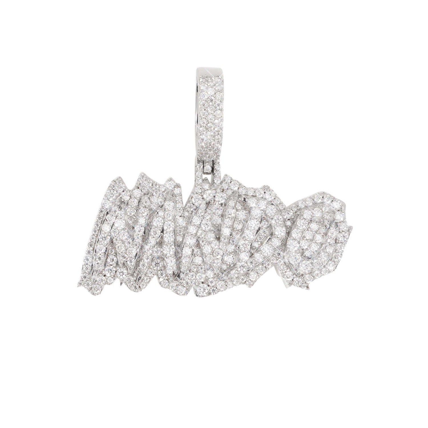 nando custom name moissanite pendant 14k gold icecartel main