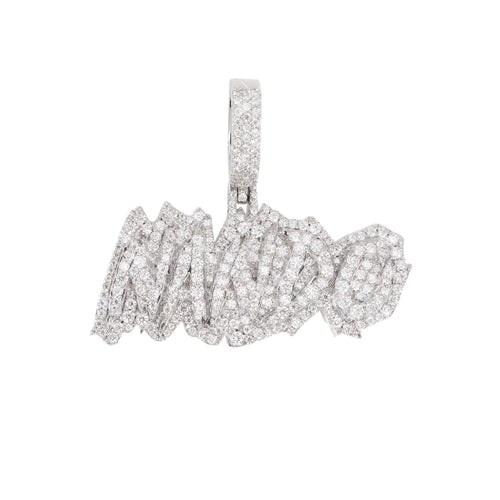 nando custom name moissanite pendant 14k gold icecartel main