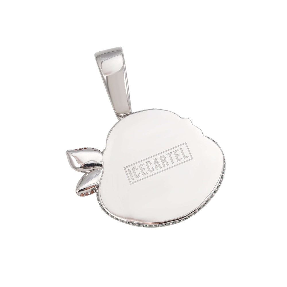 ninja turtle custom moissanite logo pendant 14k gold icecartel back