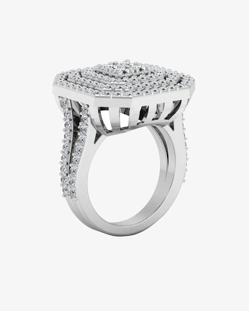 octagon 4 row moissanite engagement ring icecartel angle