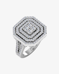octagon 4 row moissanite engagement ring icecartel main