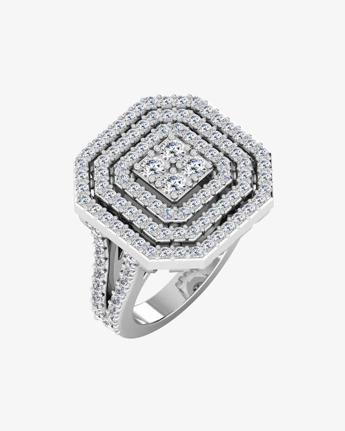 octagon 4 row moissanite engagement ring icecartel main