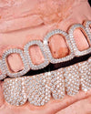 Open Face Moissanite Grillz - Rose Gold